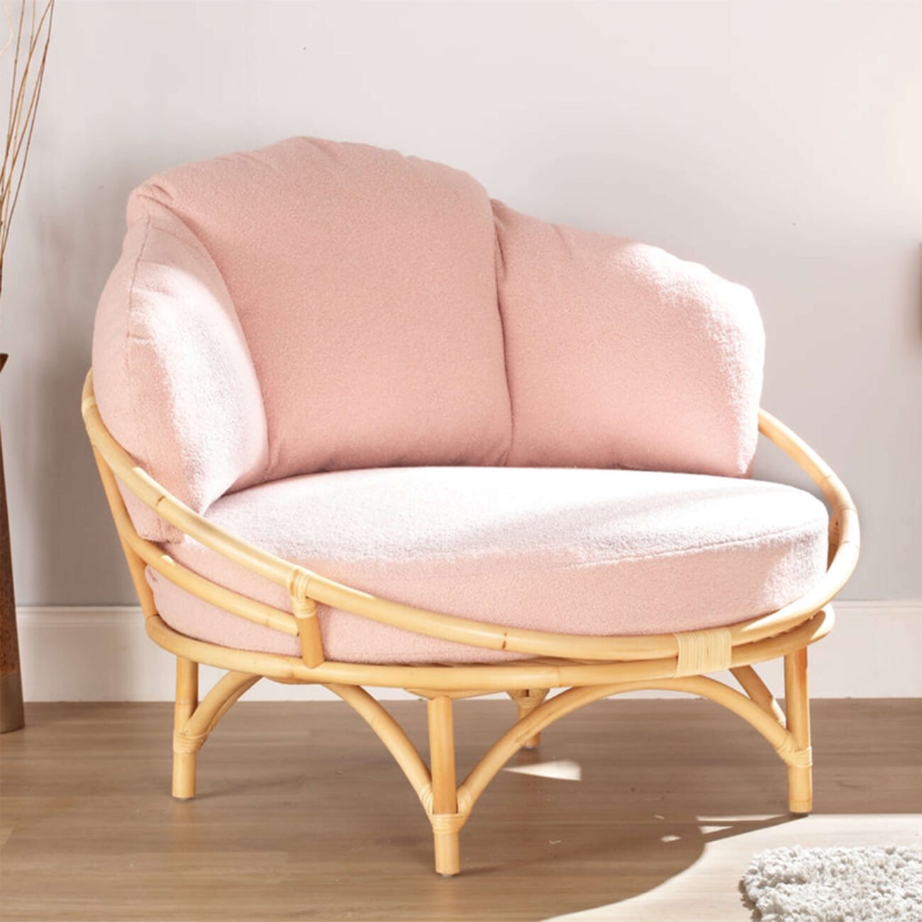 Bouclé Snuggle Chair - Image 5