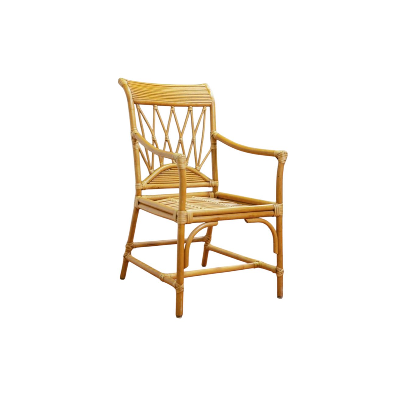 Lattice Rattan Armchair