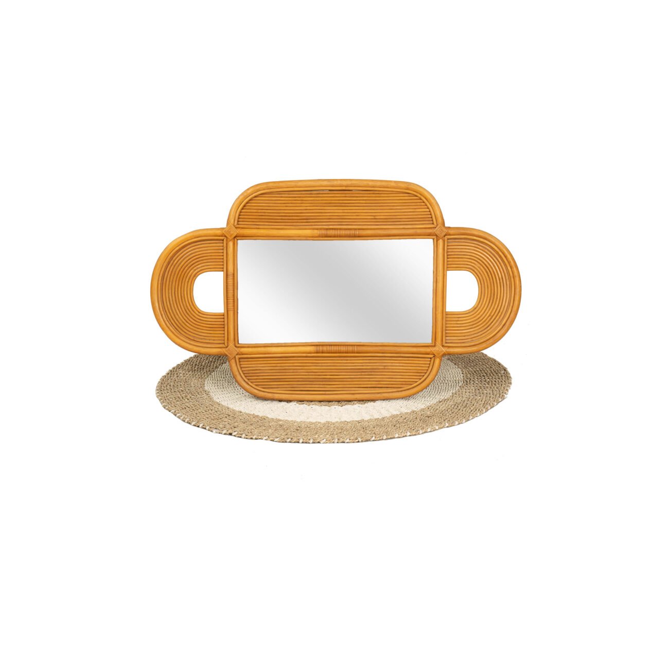 Aria Rattan Framed Mirror