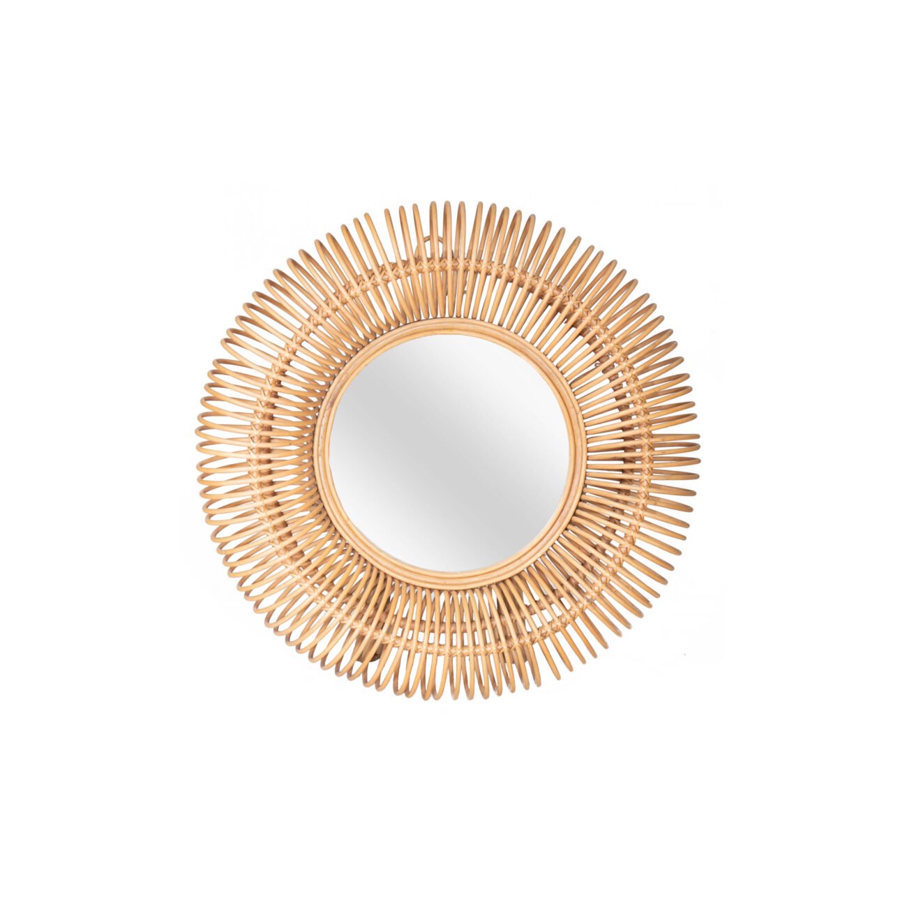 Sole Rattan Sun Mirror