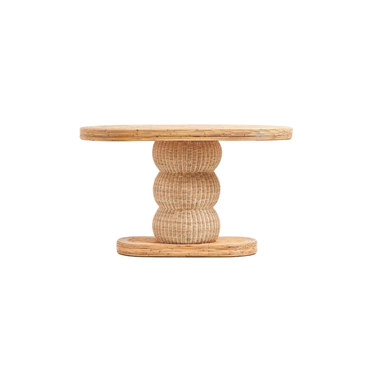 Tavo Tiered Rattan Table - Image 2