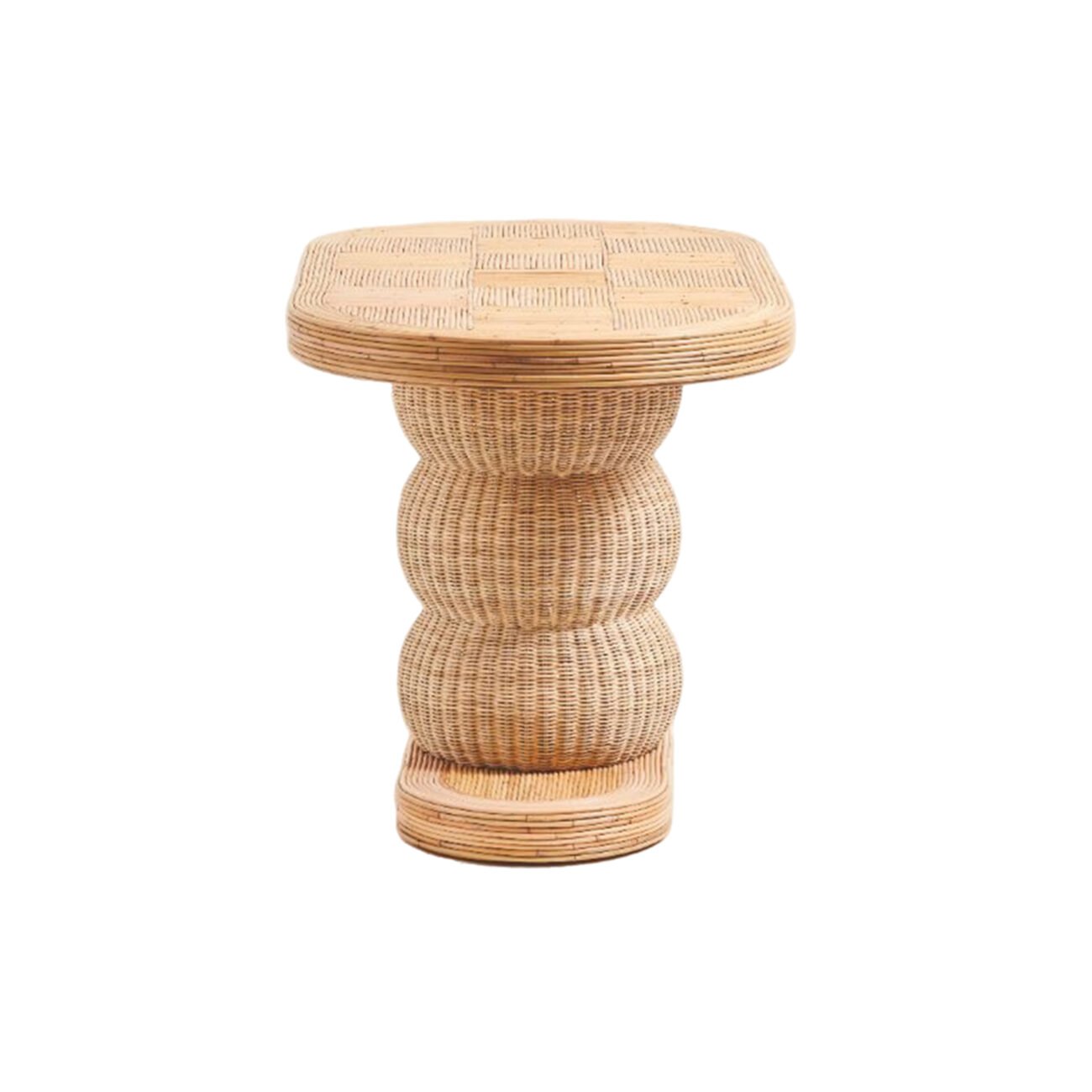 Tavo Tiered Rattan Table - Image 4