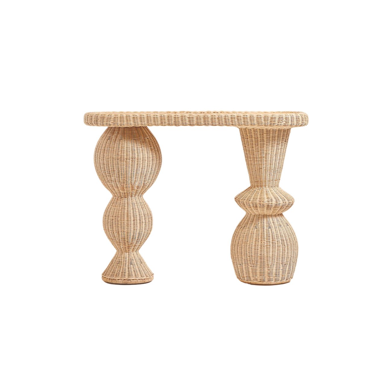 Tavo Tiered Rattan Console - Image 2